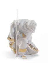 Saint Joseph Nativity Figurine, Golden Luster